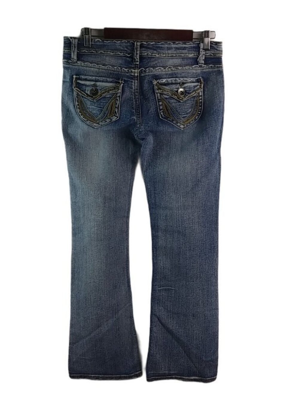 OTB 7 Cute Stitch Flap Pocket Boot Jeans